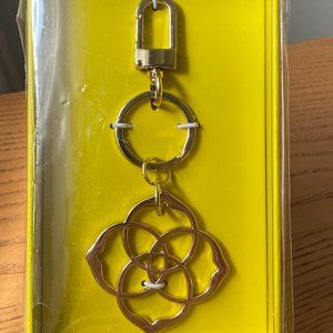 NEW Kendra Scott Dira medallion keychain, gold